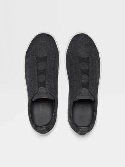 Dark Grey Oasi Cashmere Triple Stitch™ Sneakers