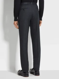 Dark Grey Wool Pants
