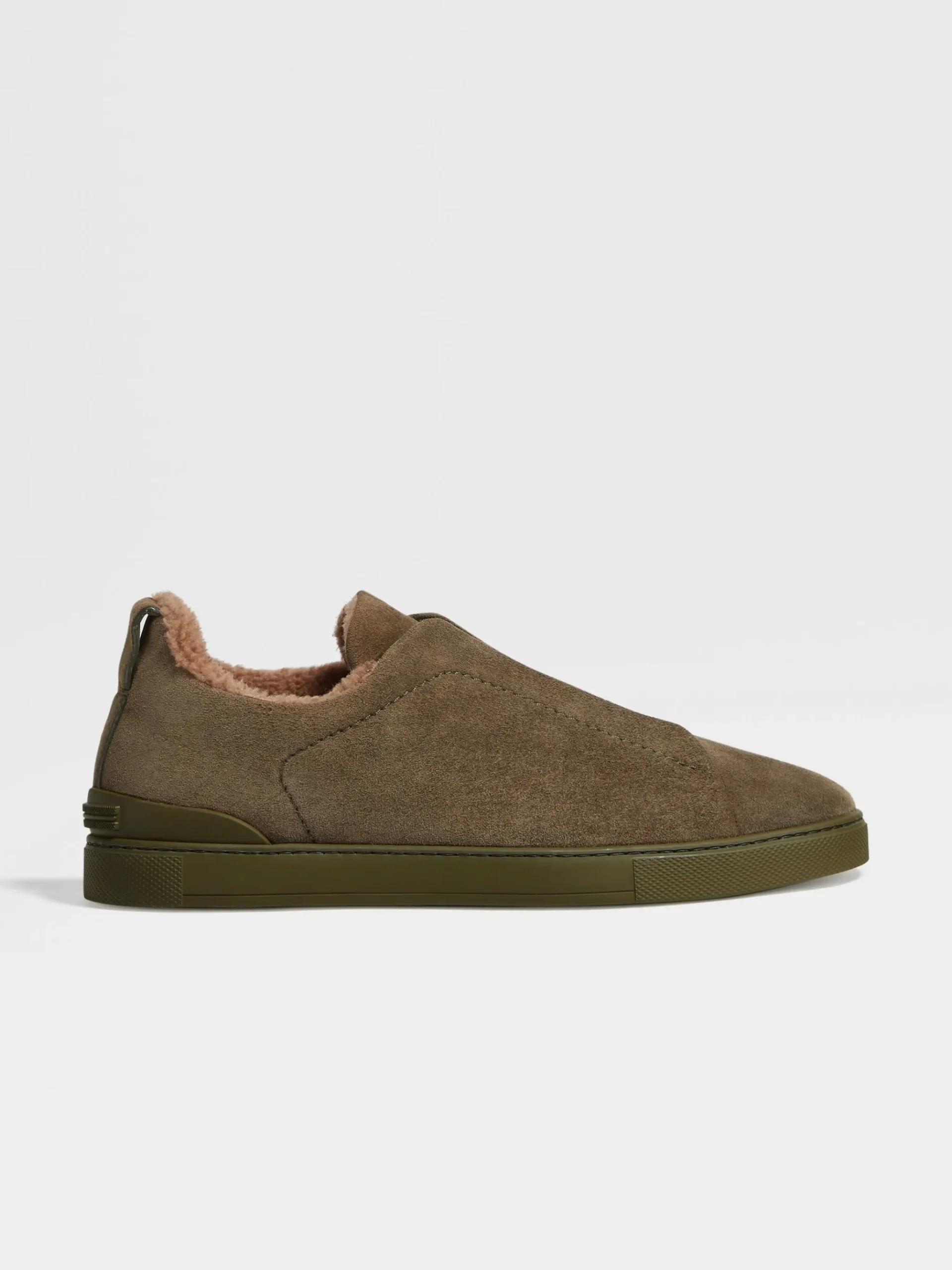 Dark Olive Green Suede Triple Stitch™ Sneakers