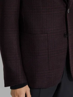 Dark Purple and Black Oasi Cashmere Jacket