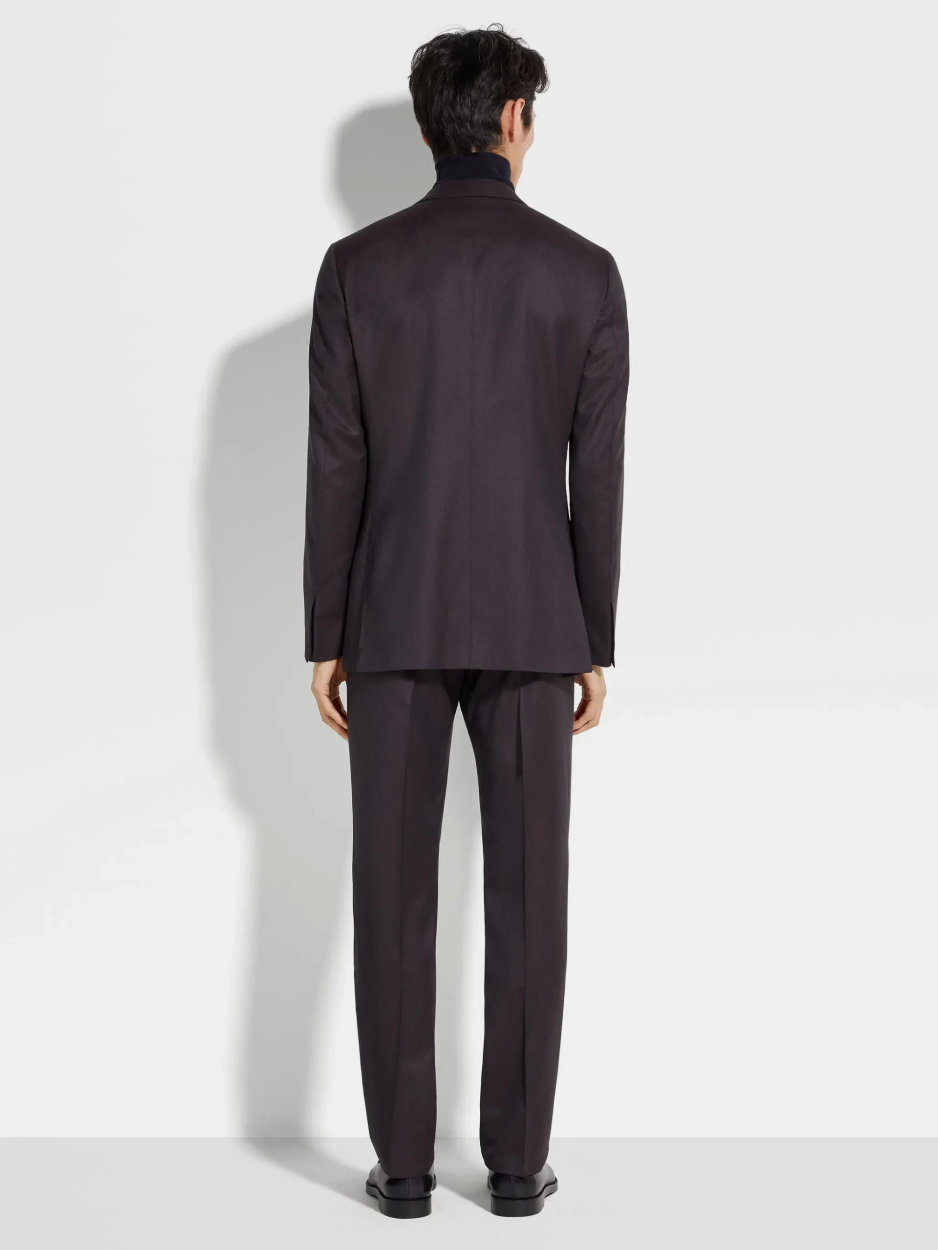 Dark Purple Centoventimila Wool Suit