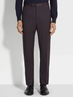 Dark Purple Centoventimila Wool Suit