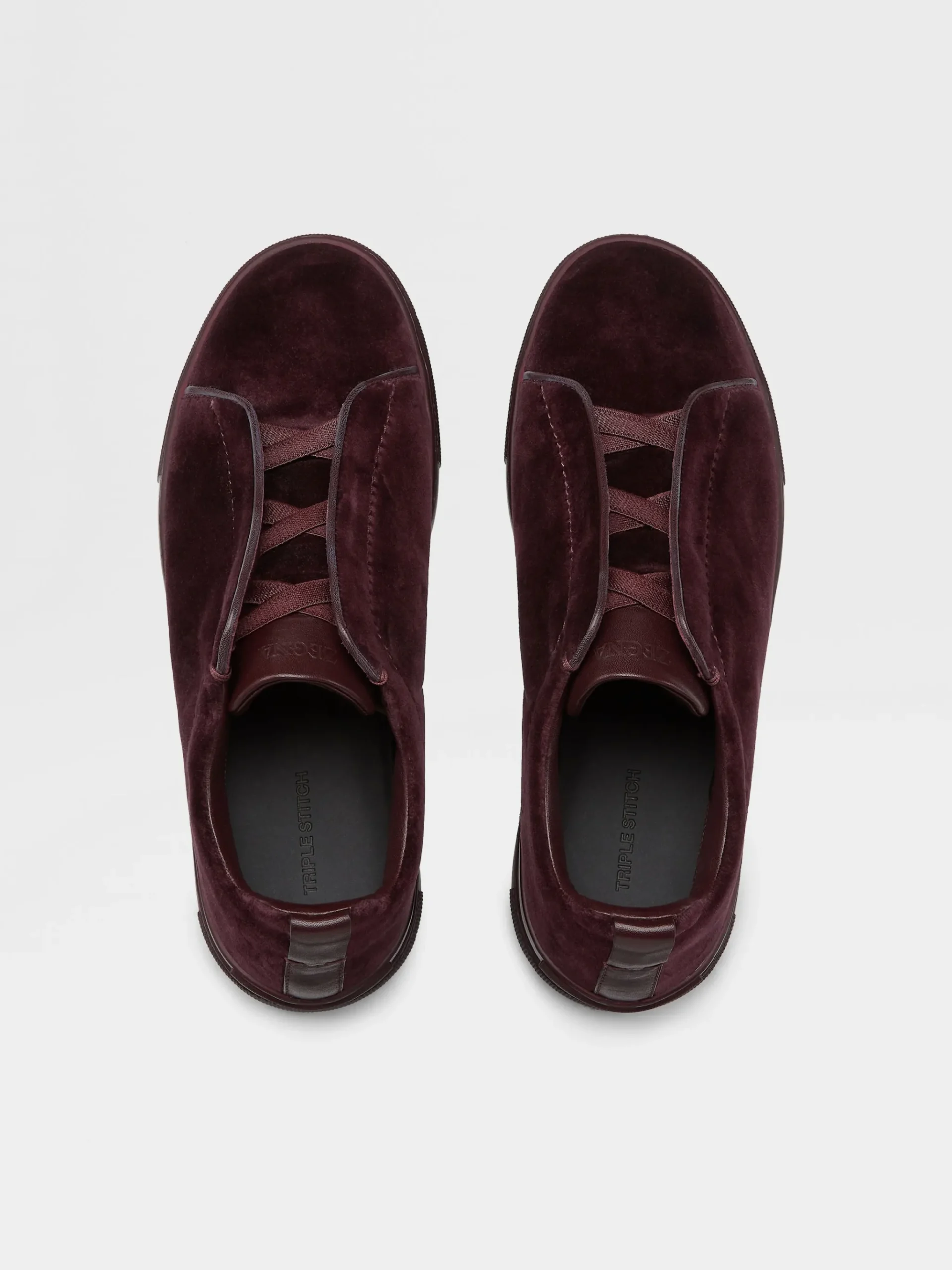 Dark Purple Velvet Triple Stitch™ Sneakers