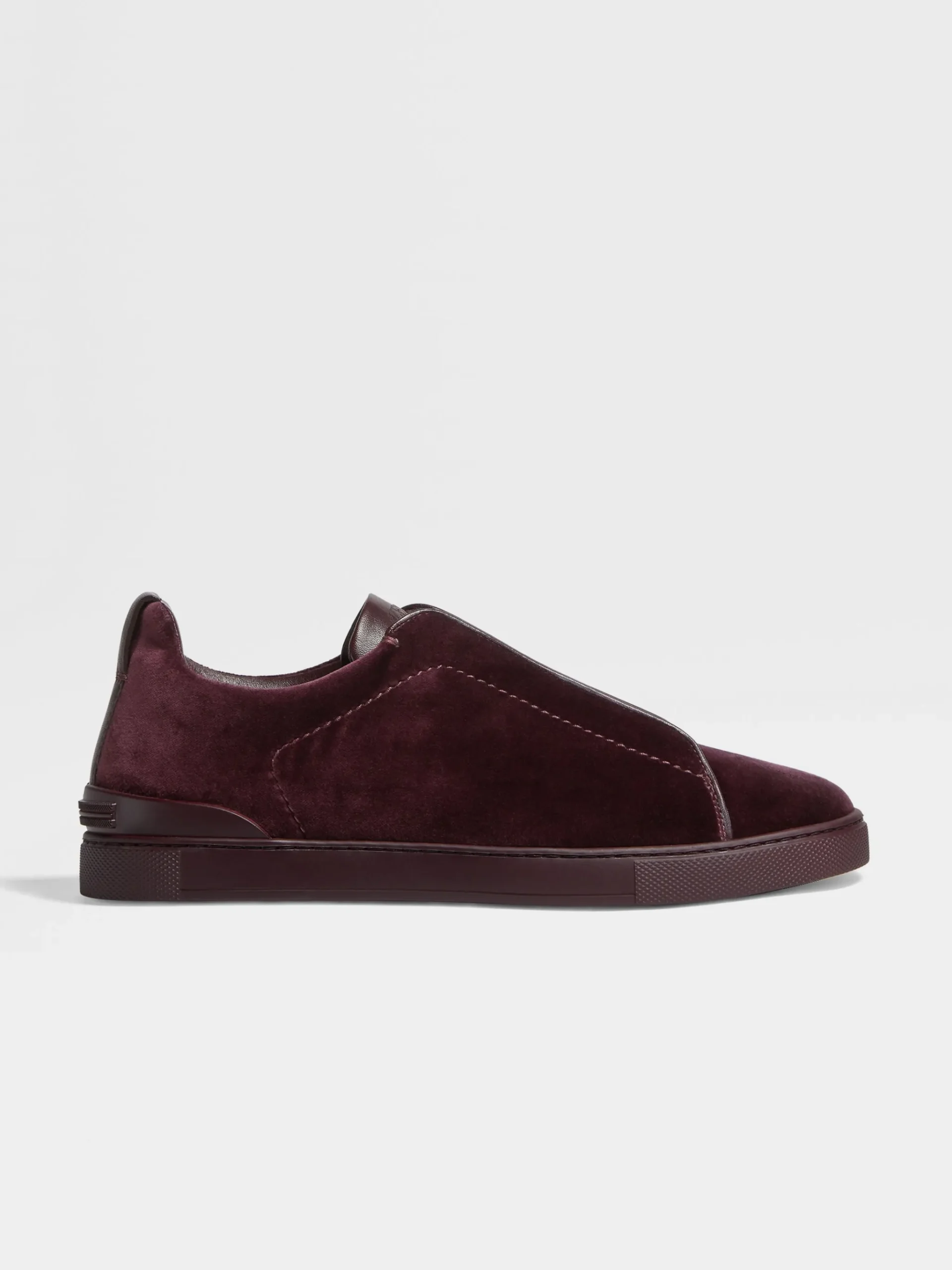 Dark Purple Velvet Triple Stitch™ Sneakers