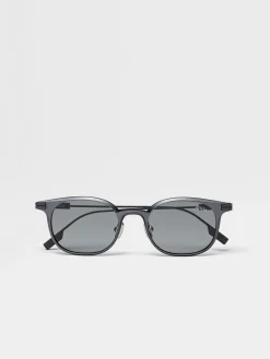 Dark Silver Aluminium Sunglasses
