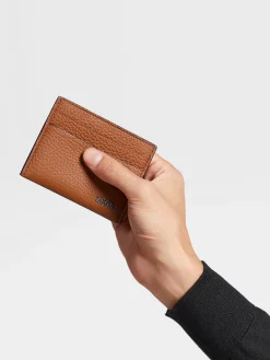Foliage Deerskin Card Case
