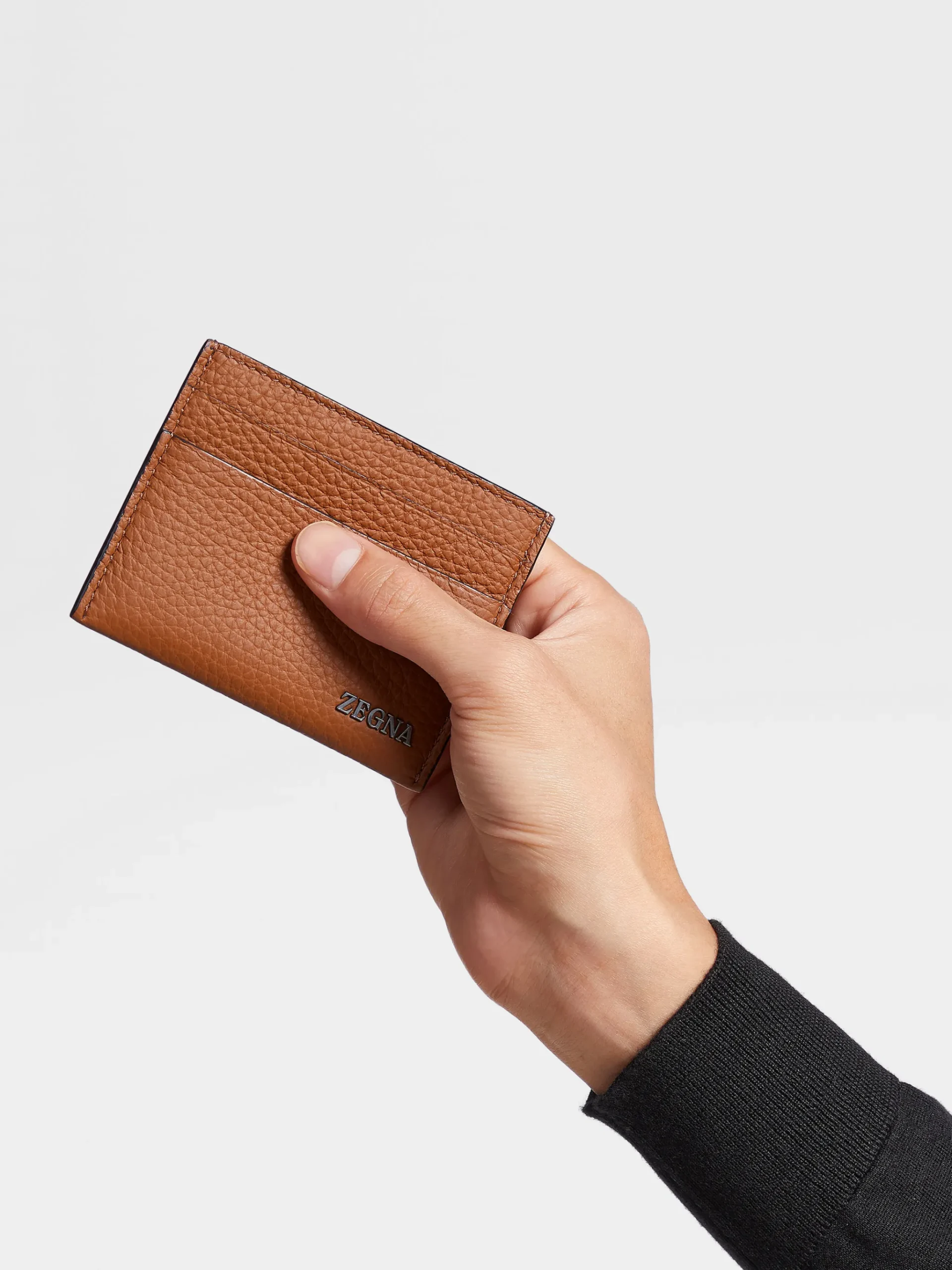 Foliage Deerskin Card Case