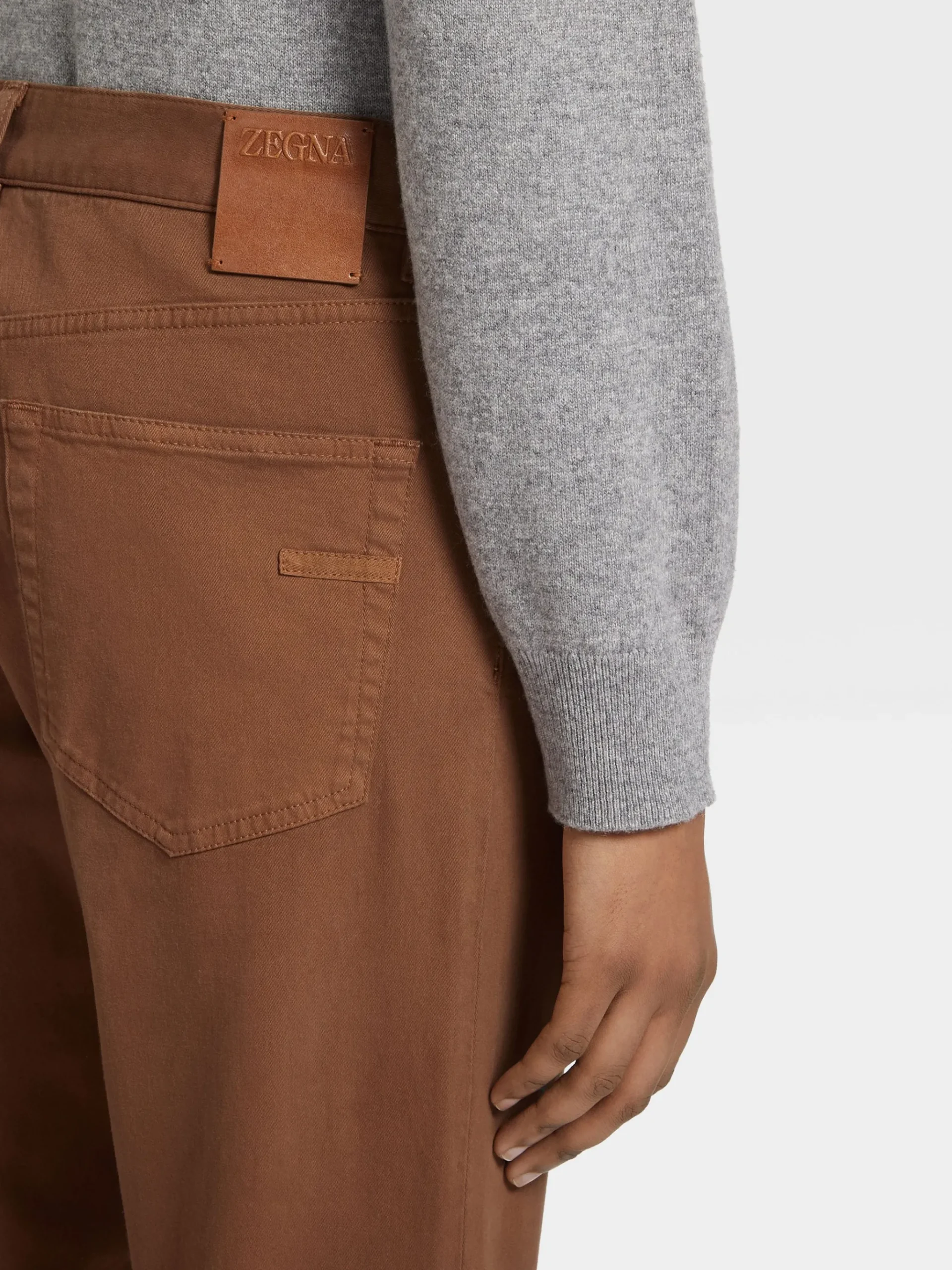 Foliage Stretch Cotton Roccia Jeans
