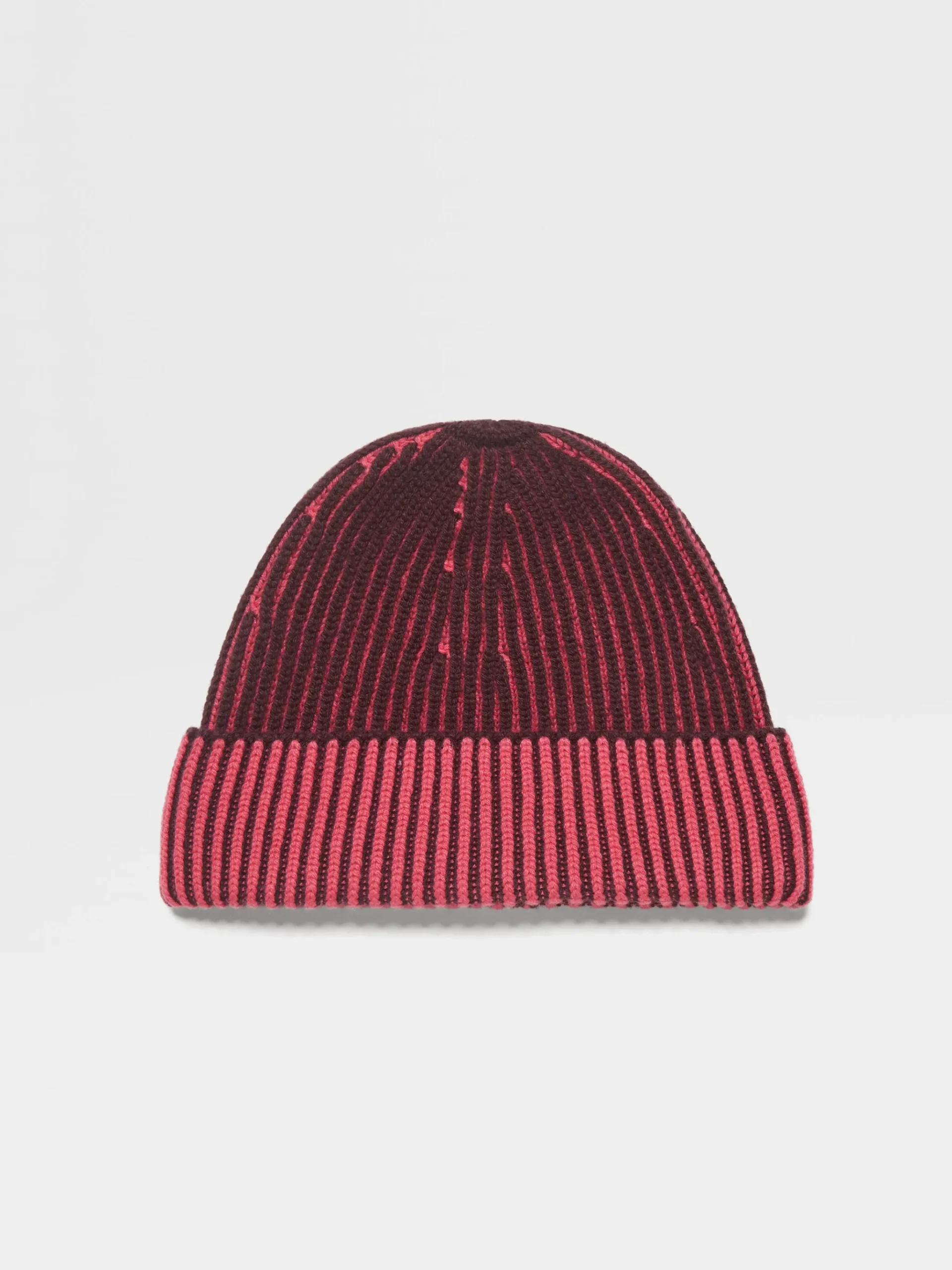 Fuchsia and Dark Purple Oasi Cashmere Beanie