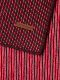Fuchsia and Dark Purple Oasi Cashmere Scarf