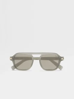 Green Aurora II Acetate Sunglasses