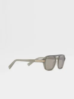 Green Aurora II Acetate Sunglasses