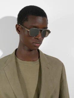 Green Aurora II Acetate Sunglasses