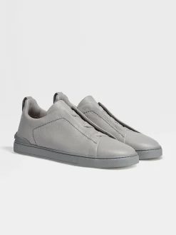 Grey Mélange Deerskin Triple Stitch™ Sneakers