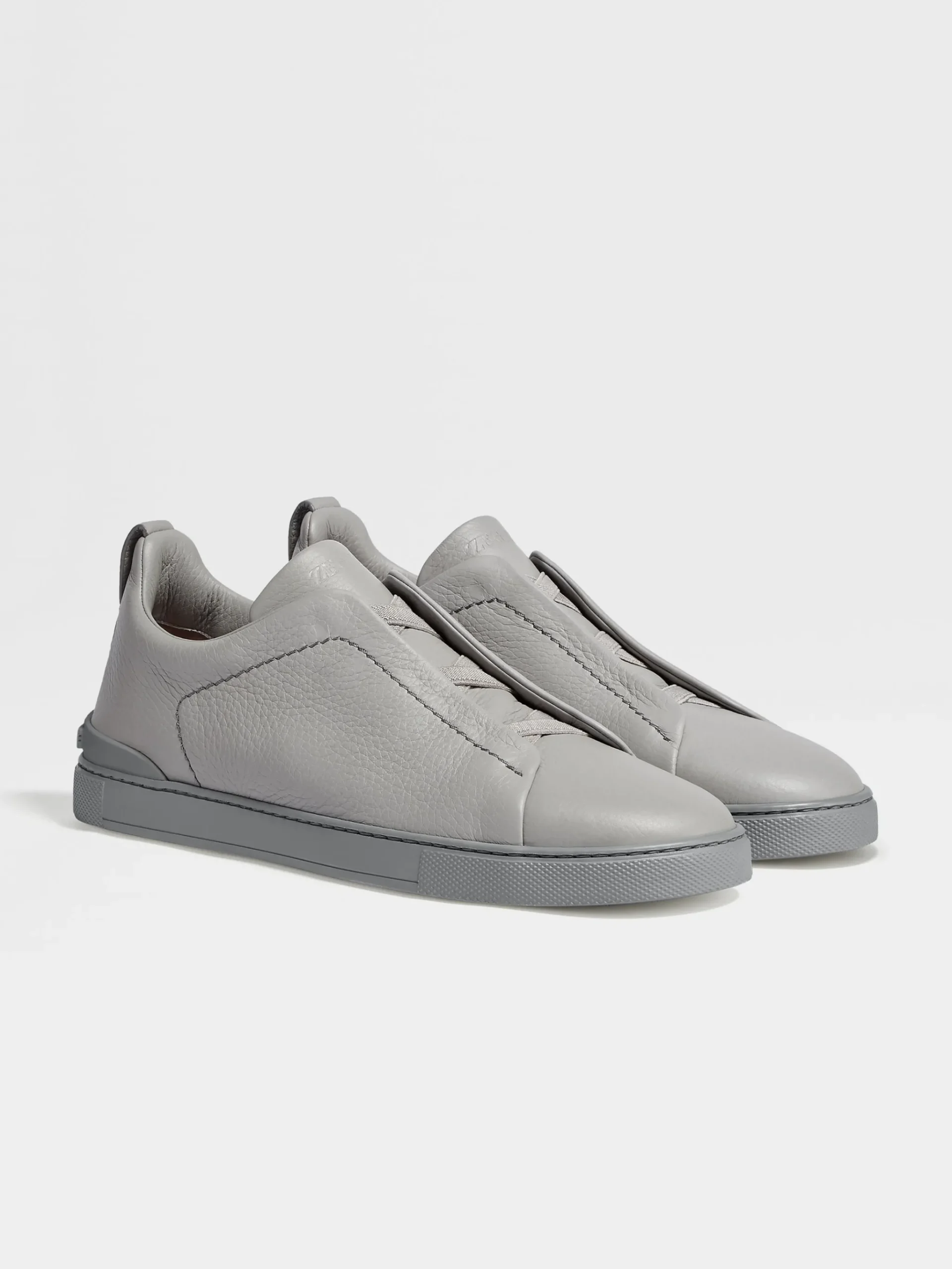 Grey Mélange Deerskin Triple Stitch™ Sneakers