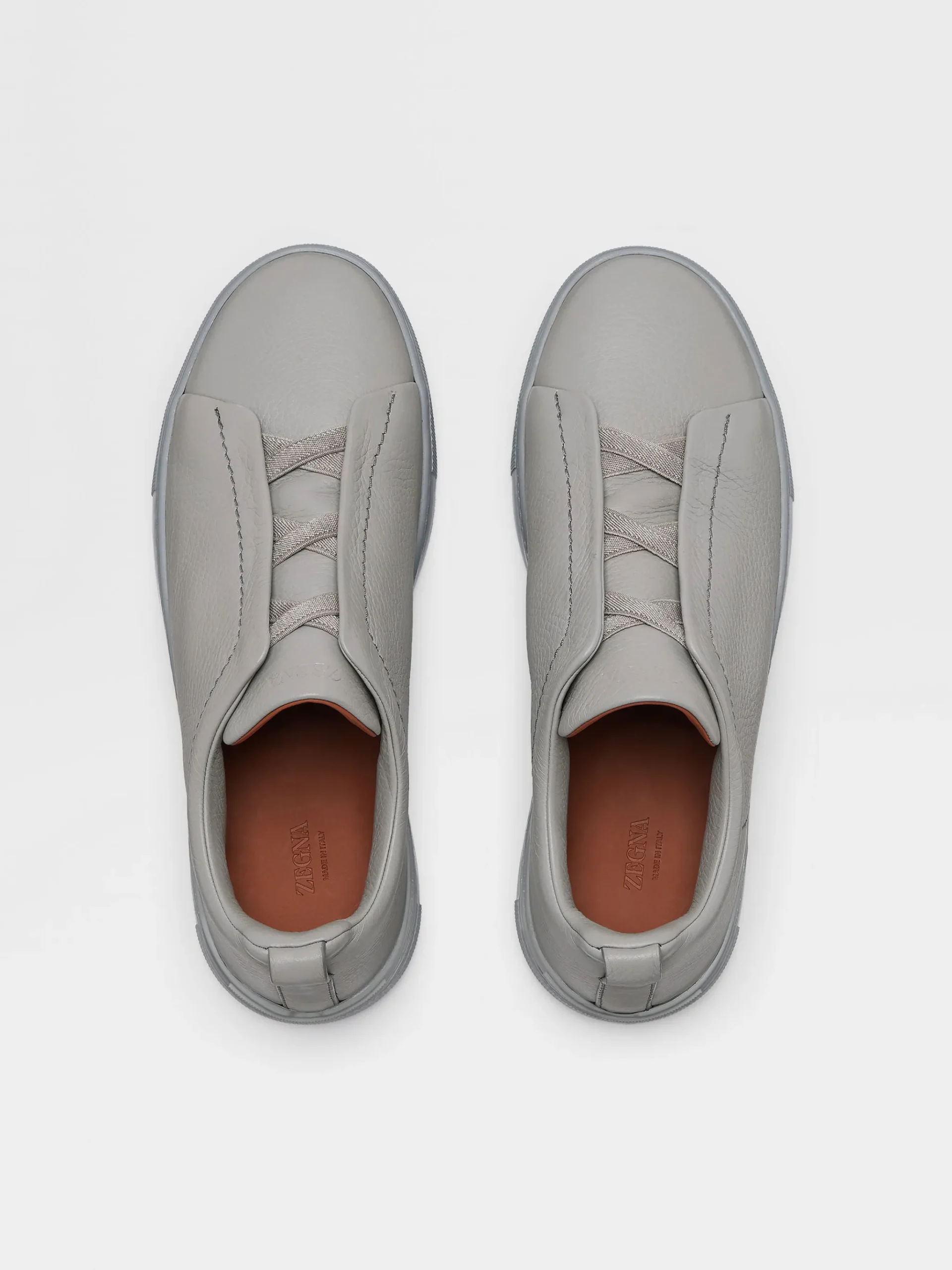 Grey Mélange Deerskin Triple Stitch™ Sneakers
