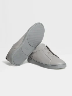 Grey Mélange Deerskin Triple Stitch™ Sneakers
