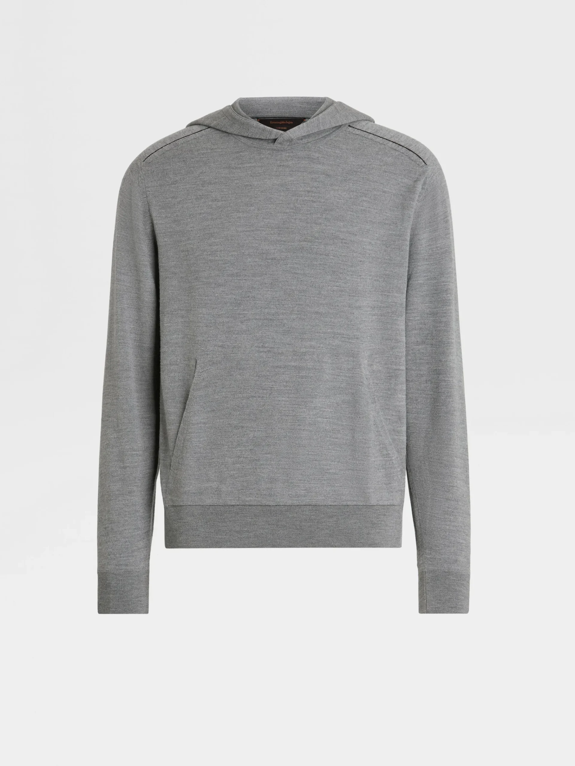 Grey Mélange 12milmil12 Wool Hoodie