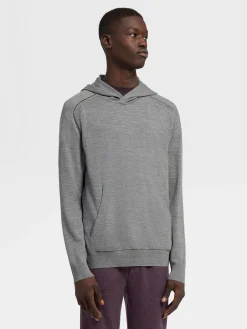 Grey Mélange 12milmil12 Wool Hoodie