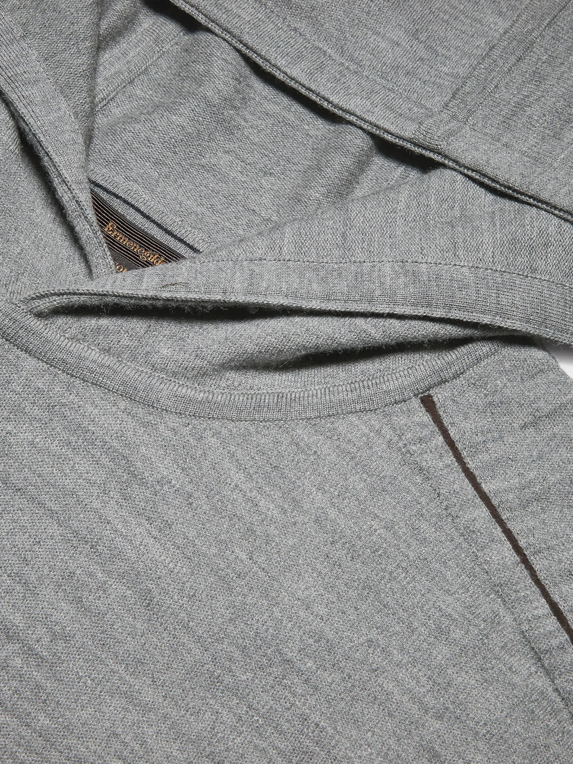 Grey Mélange 12milmil12 Wool Hoodie