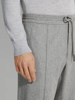 Grey Mélange 15milmil15 Wool Joggers
