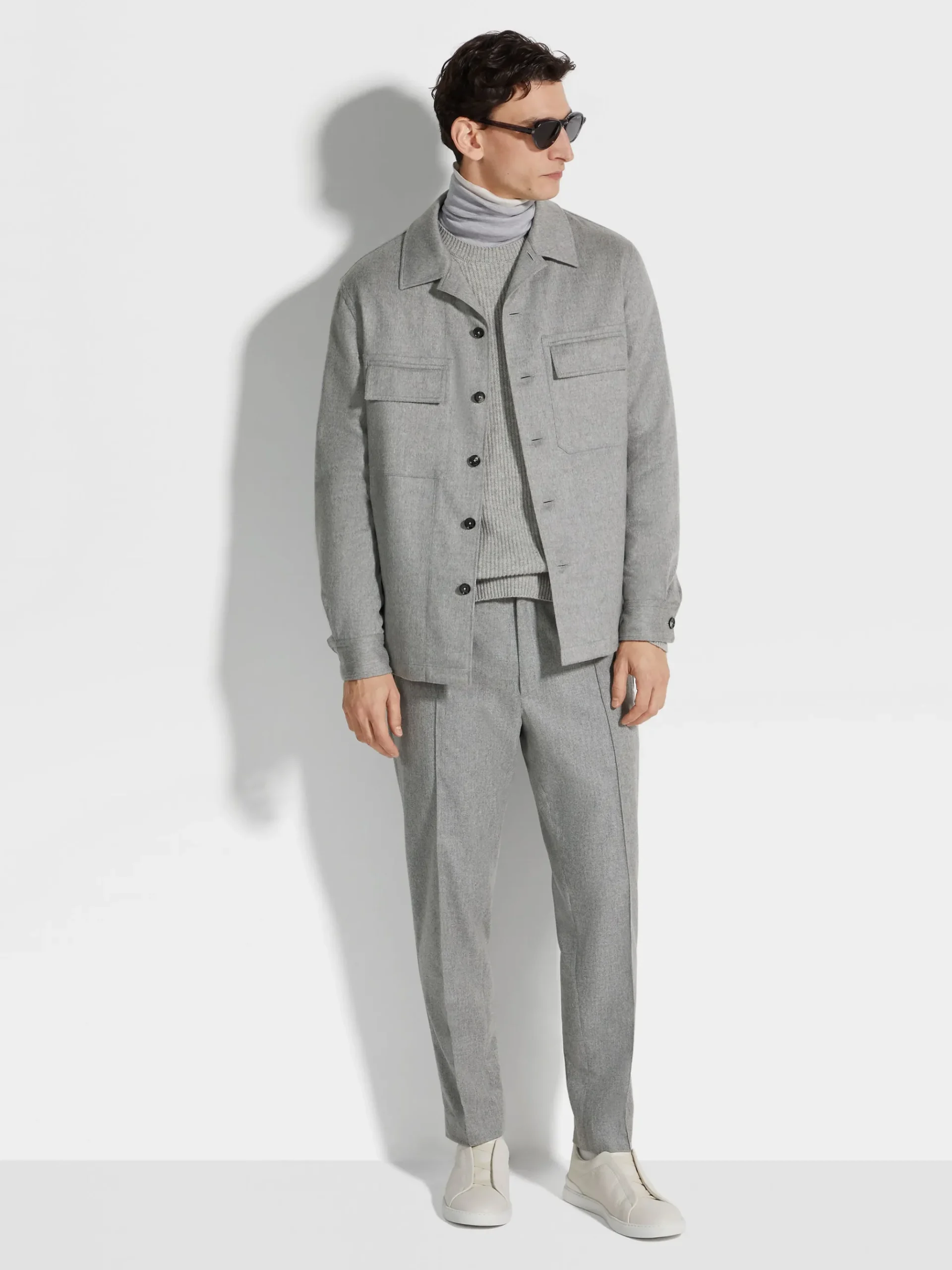 Grey Mélange 15milmil15 Wool Joggers