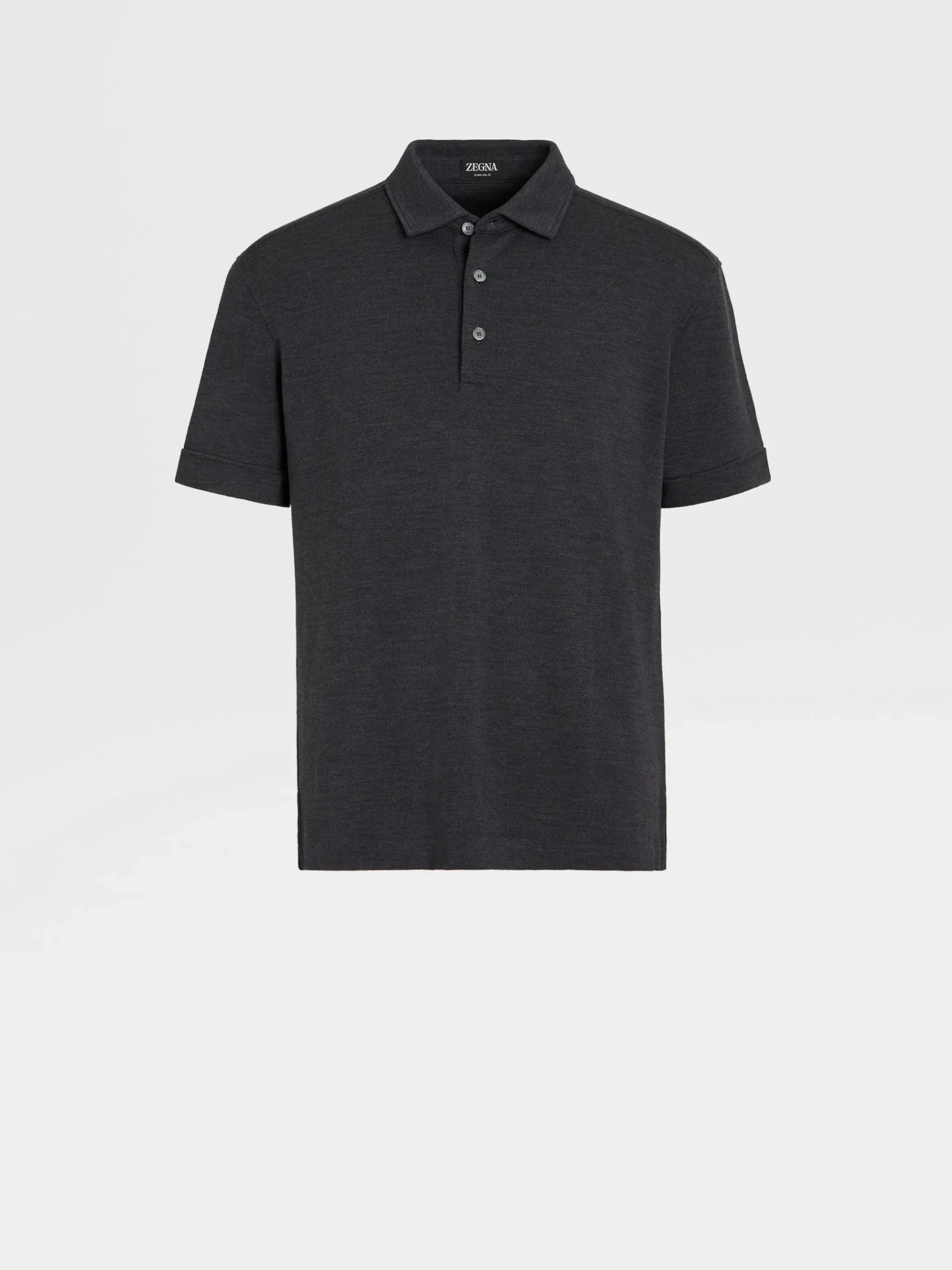 Grey Mélange 12milmil12 Wool Polo Shirt