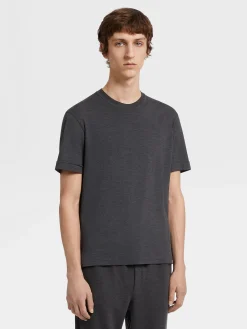 Grey Mélange 12milmil12 Wool Polo Shirt