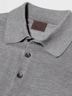 Grey Mélange 12milmil12 Wool Polo Shirt