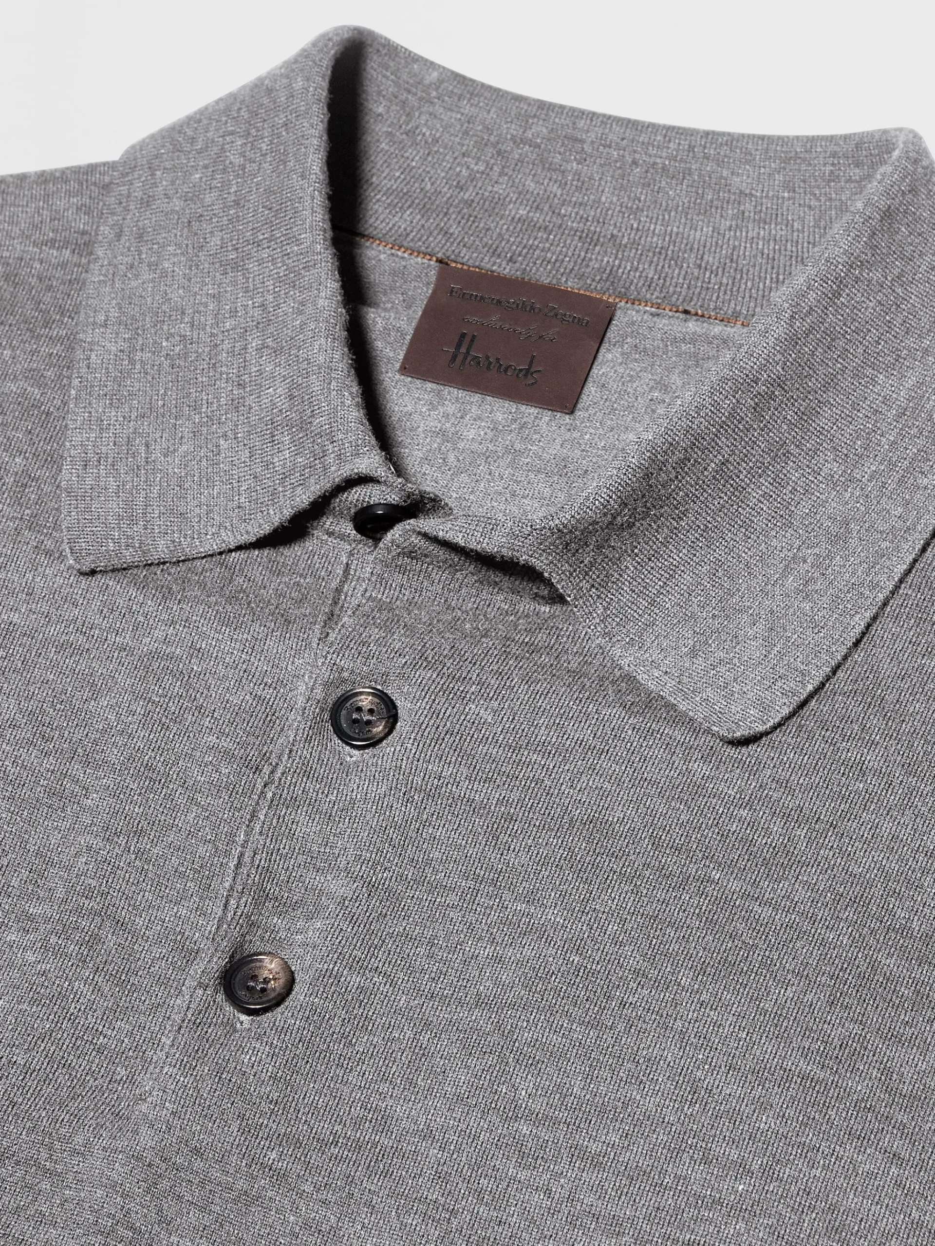 Grey Mélange 12milmil12 Wool Polo Shirt