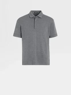 Grey Mélange 12milmil12 Wool Polo Shirt