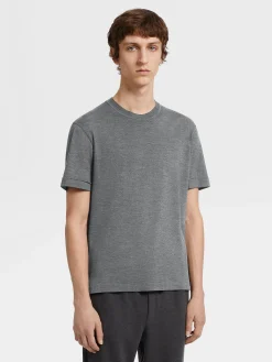 Grey Mélange 12milmil12 Wool T-shirt