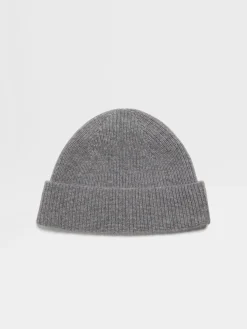 Grey Mélange Oasi Cashmere Beanie