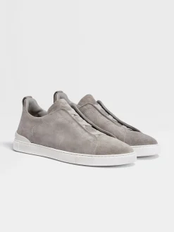 Grey Mélange Suede Triple Stitch™ Sneakers