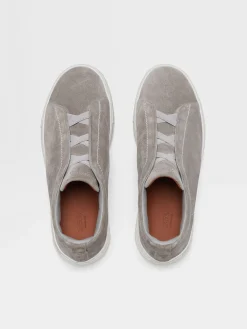 Grey Mélange Suede Triple Stitch™ Sneakers