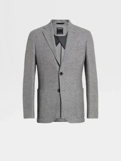 Grey Mélange Trofeo™ Cashmere Shirt Jacket