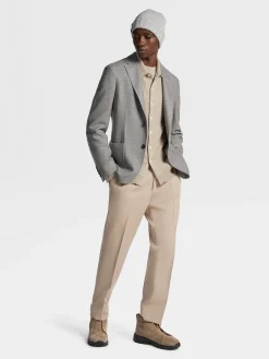 Grey Mélange Trofeo™ Cashmere Shirt Jacket
