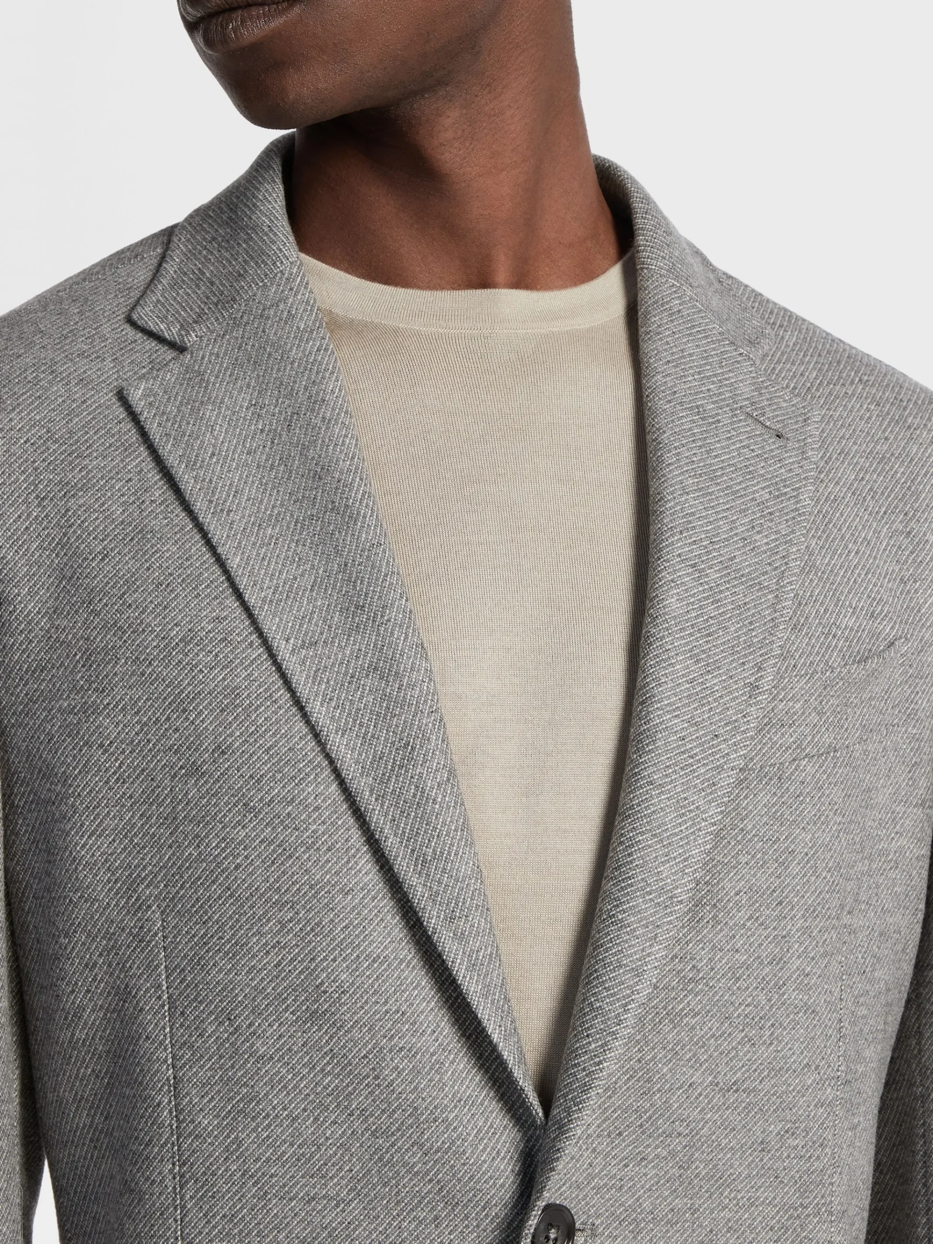 Grey Mélange Trofeo™ Cashmere Shirt Jacket