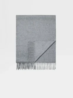 Grey Oasi Cashmere Scarf