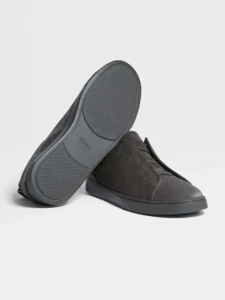 Grey Suede Triple Stitch™ Sneakers