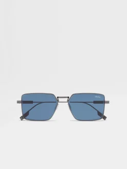 Gunmetal Metal Sunglasses