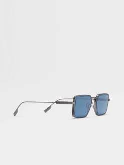 Gunmetal Metal Sunglasses