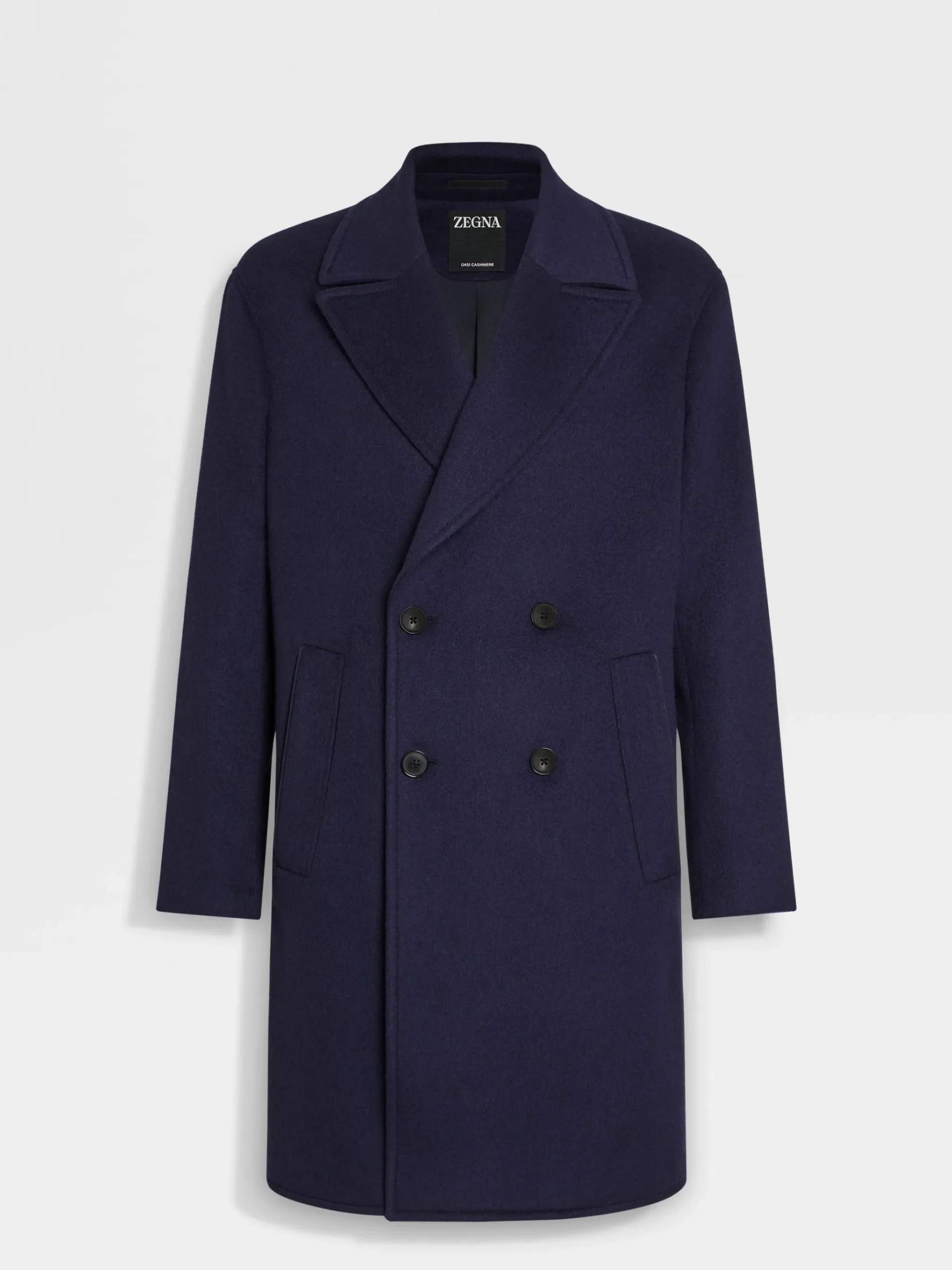 Ink Blue Oasi Cashmere Overcoat