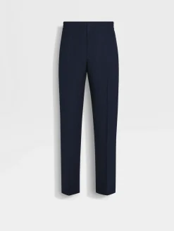 Ink Blue Oasi Lino Pants