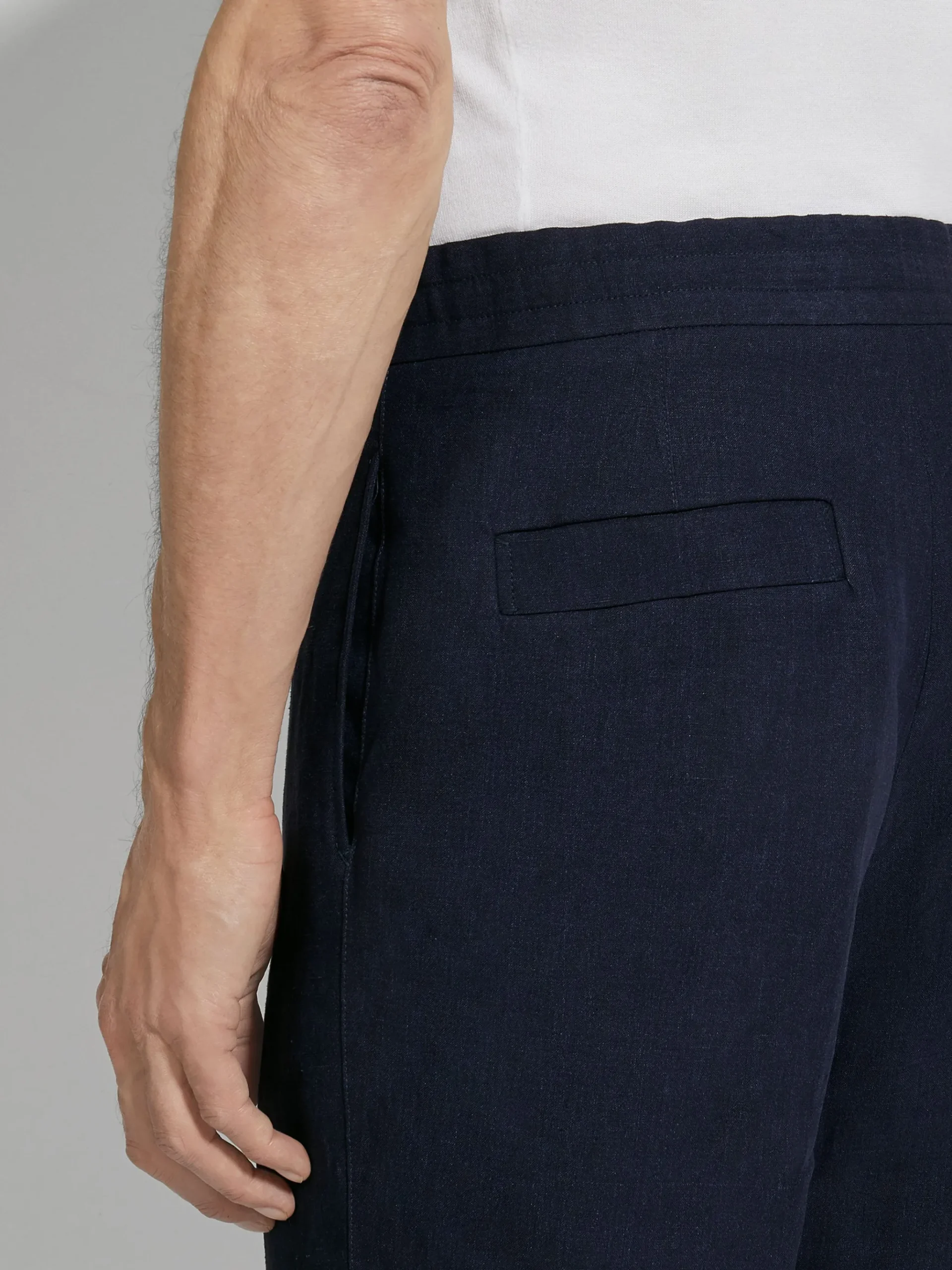 Ink Blue Oasi Lino Pants