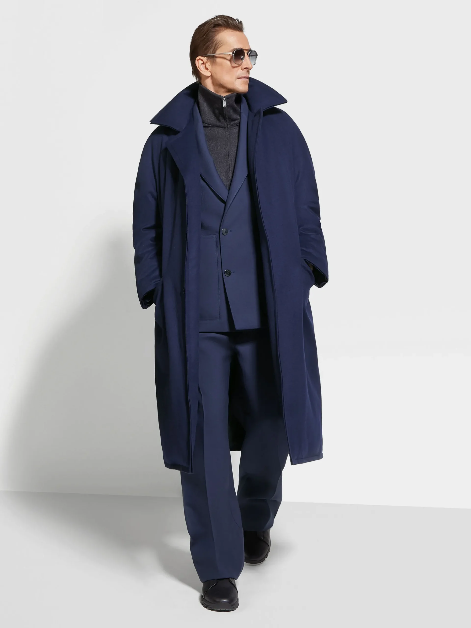 Ink Blue Wool Jacket