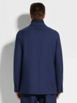 Ink Blue Wool Jacket