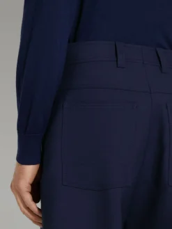 Ink Blue Wool Pants