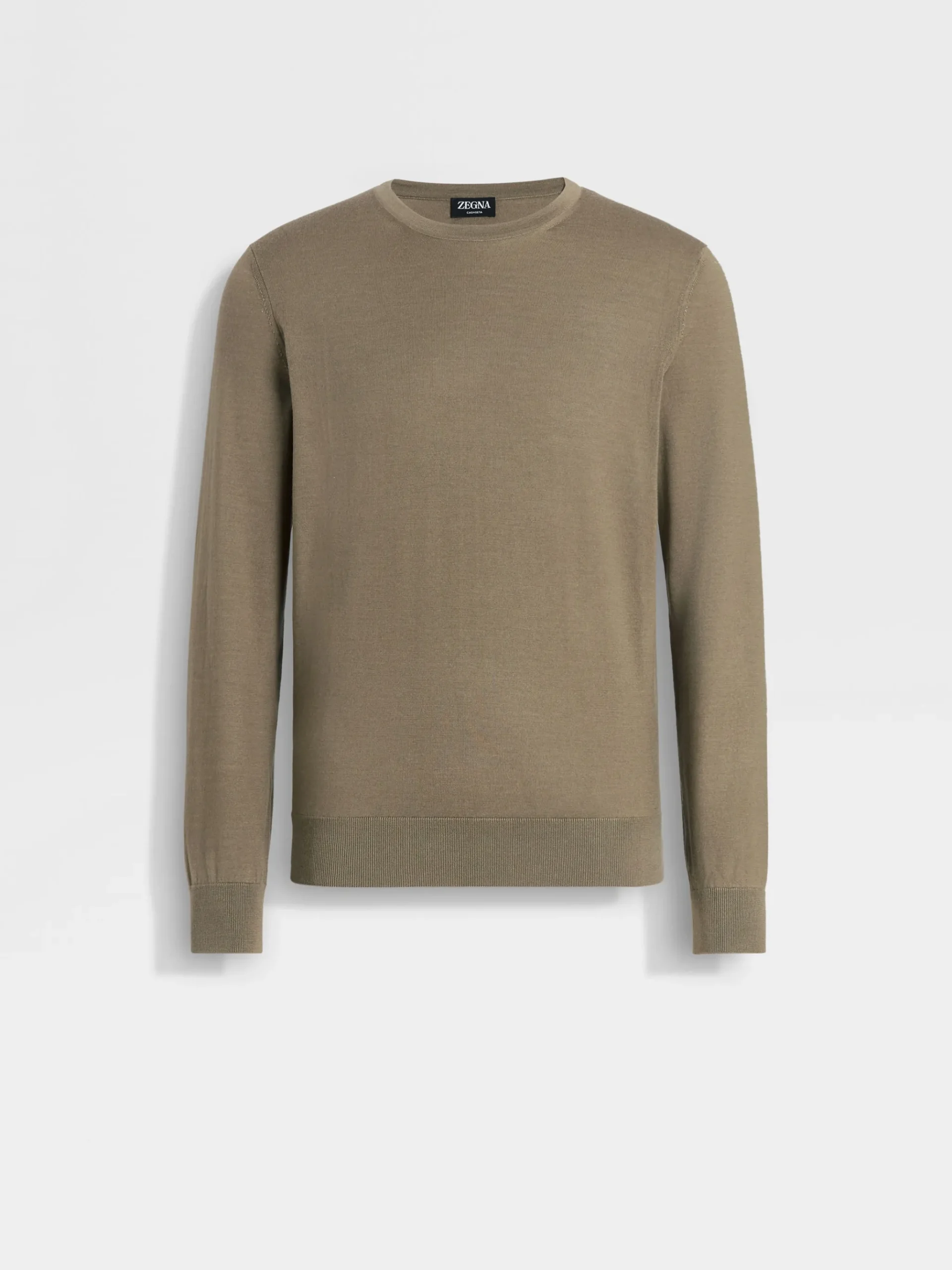 Khaki Cashseta Crewneck