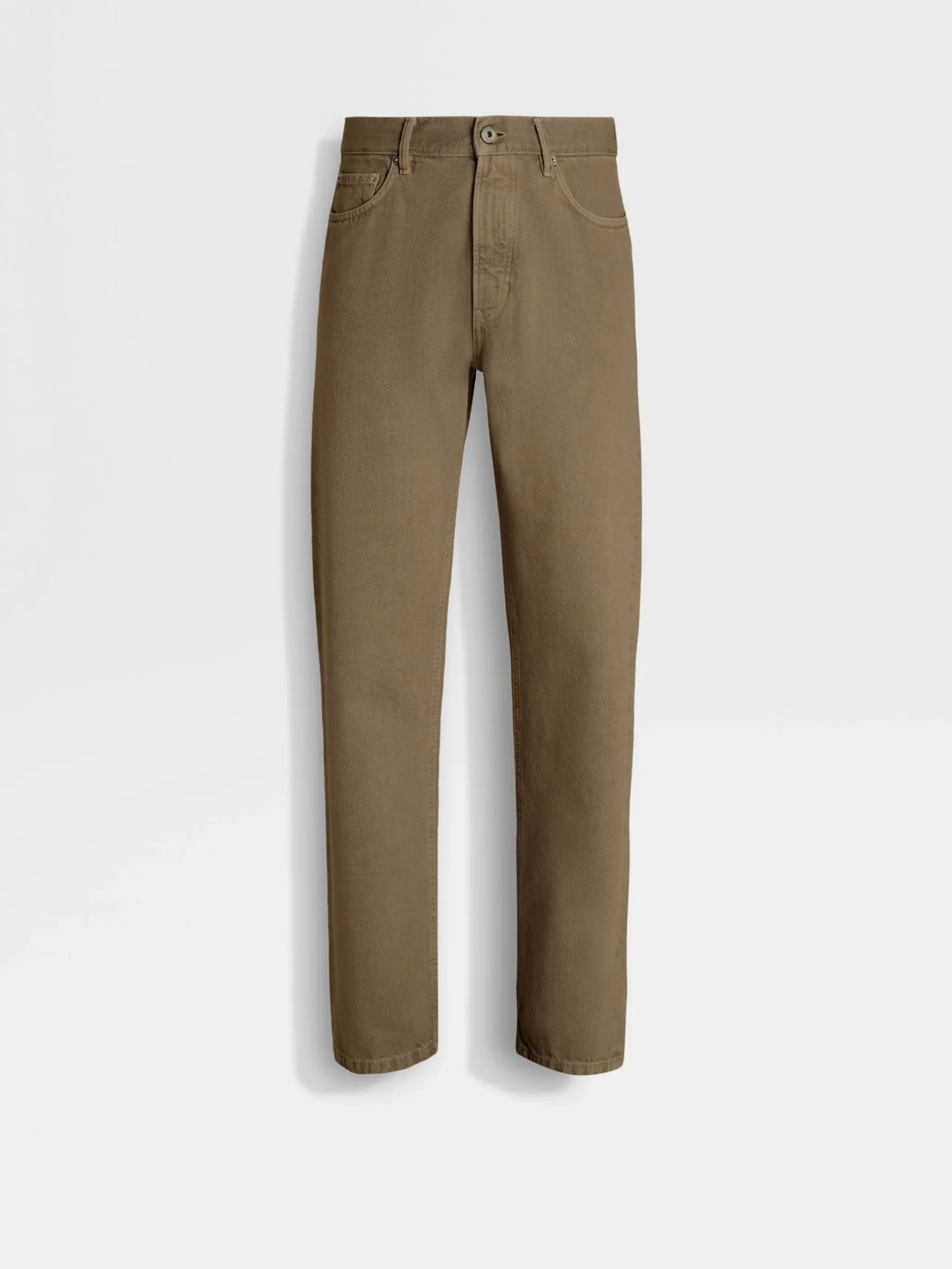 Khaki Cotton Roccia Jeans